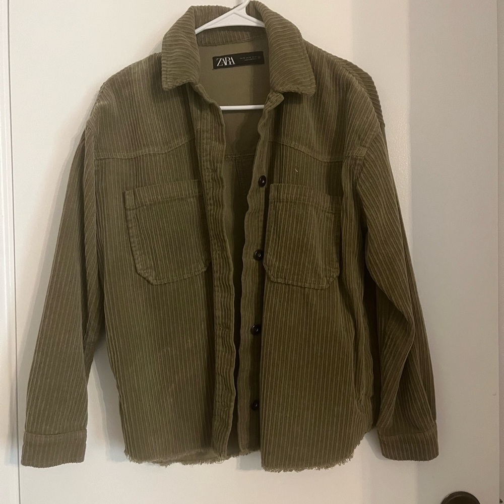 Zara women’s  Olive Corduroy Jacket